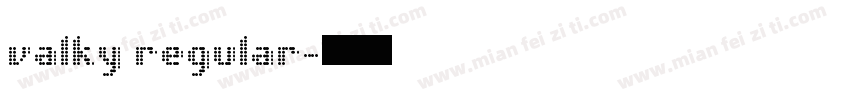 valky regular字体转换